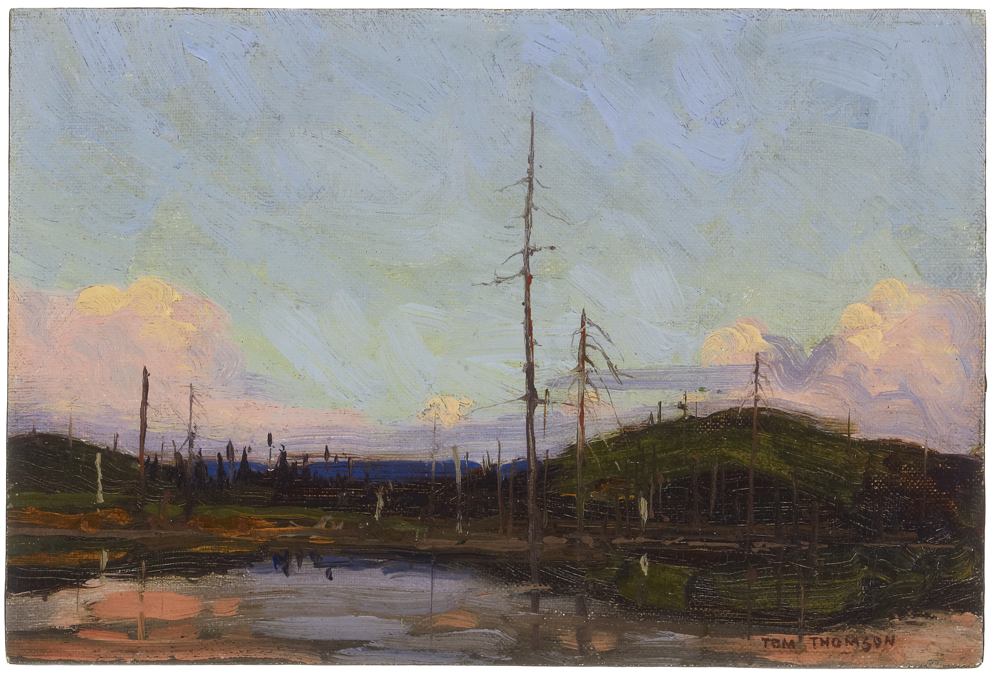 Evening, Fall 1913 (1913.23) Catalogue entry Tom Thomson Catalogue